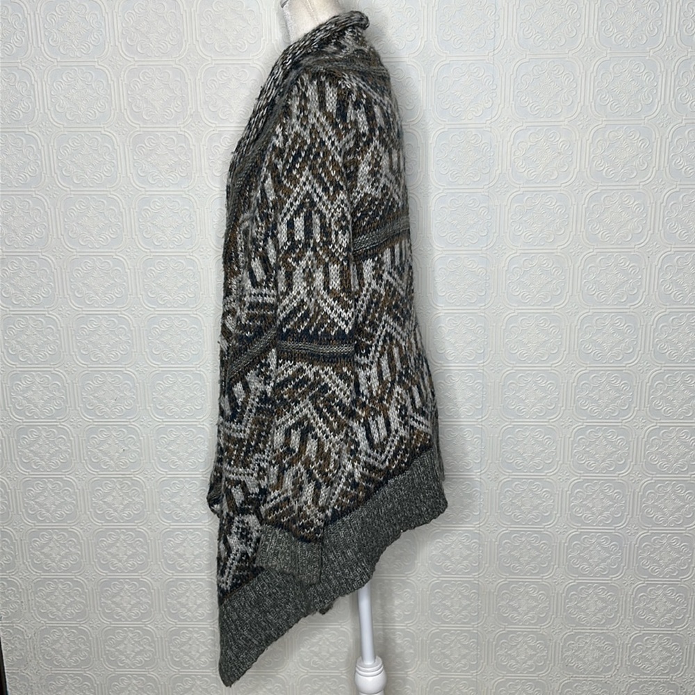 Anthropologie Sweater | Staring at Stars Anthro Aztec Drape Front Cardig… - Picture 4 of 10